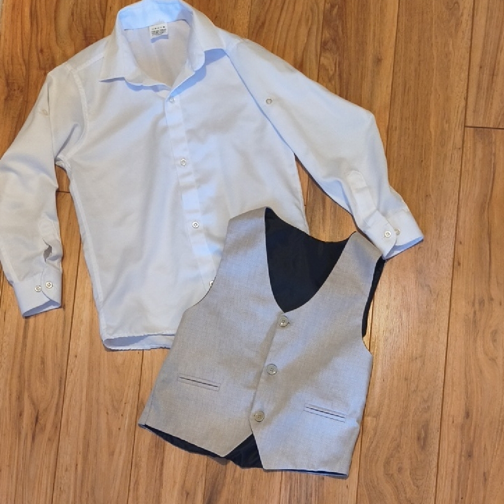 Boy's Lilax Shirt And Vest